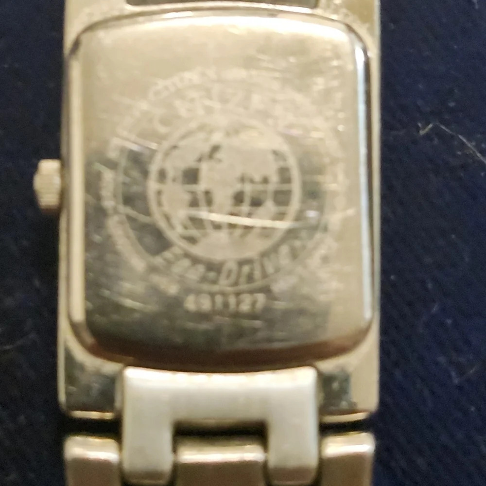 Vintage Citizen Eco-Drive Tank Blinged Out women - Picture 5 of 8